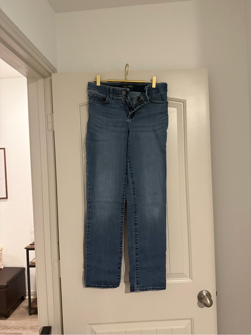 Lee Women's Skinny Jeans in Mid Blue Wash